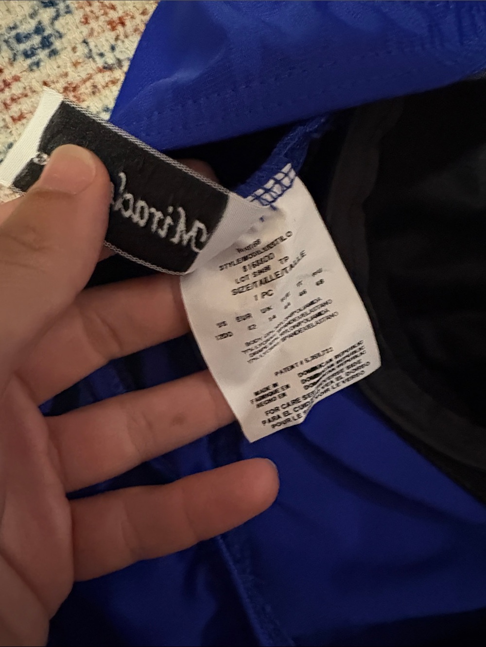 Miraclesuit Oceanus One Piece Swimsuit in Azul SZ 12DD NWOT - Picture 6 of 7